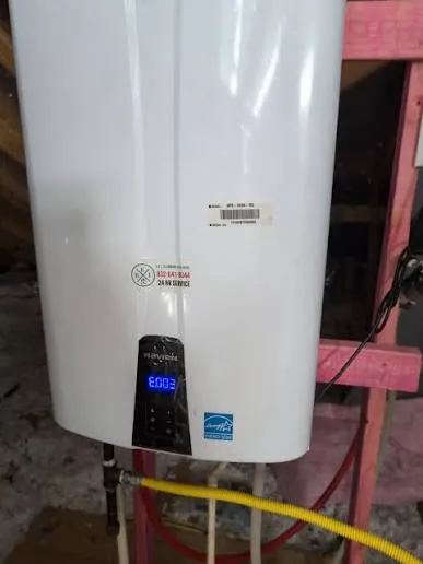 Troubleshooting a tankless water heater error code in a Nampa, Idaho home